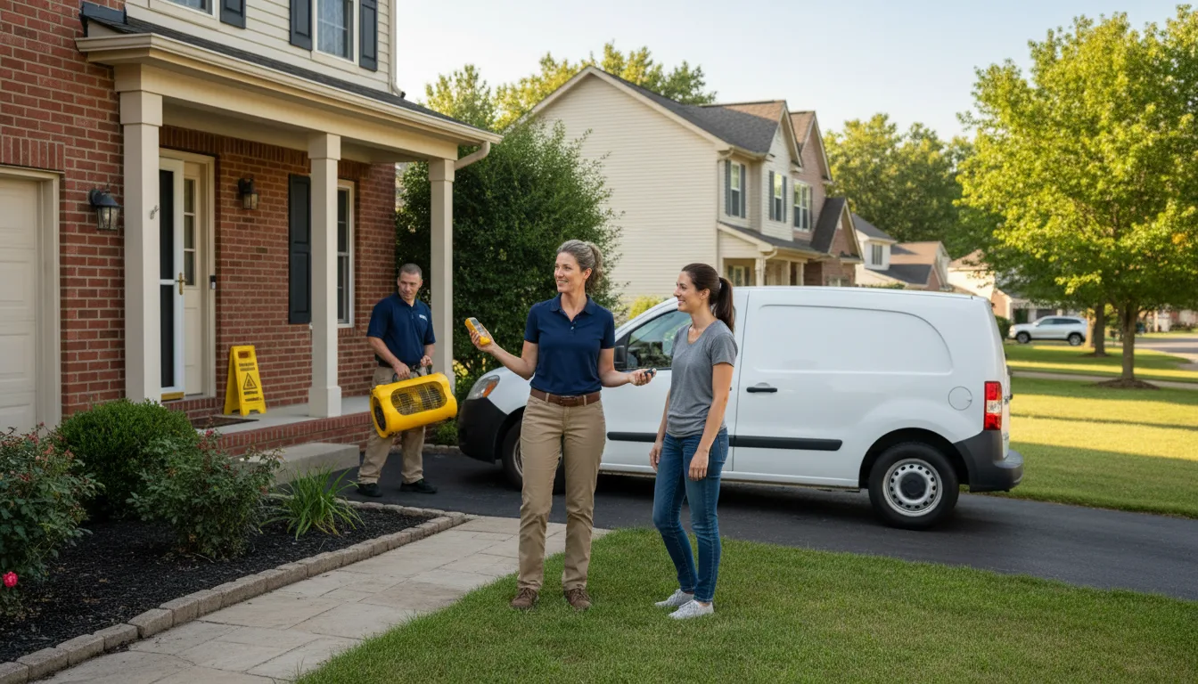 Residential water damage restoration in Spruce Creek, PA